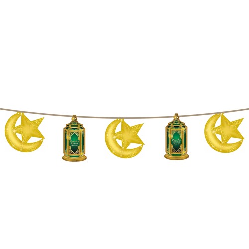 Moon, Star and Lanterns Hanging Decoration (AG)