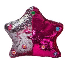 My Dua Pillow - Flippable Sequin Pillows with Light and Sound (Pink / Silver)