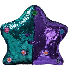 My Dua Pillow - Flippable Sequin Pillows with Light and Sound (Purple / Turquoise)