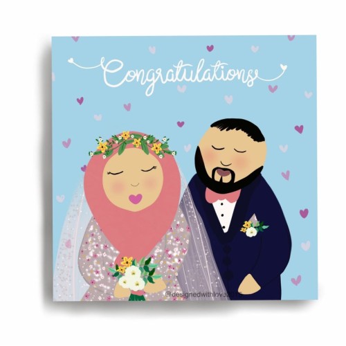 Congratulations Islamic Wedding Card