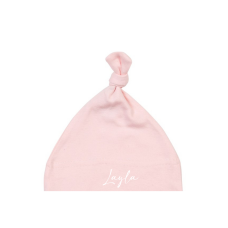 Organic Baby Knot Hat - Personalised