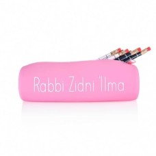 Islamic Pencil Case - 'Rabbi Zidni Ilma' - Pink