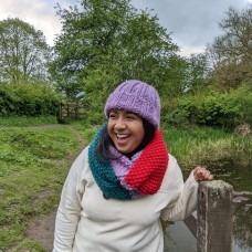 Merino Wool Double Wrap Snood (Three Tone) - 25 colours available