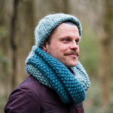 Merino Wool Double Wrap Snood (Two Tone) - 25 colours available