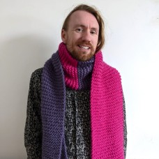 Merino Wool Chunky Scarf (Two Tone) - 25 colours available
