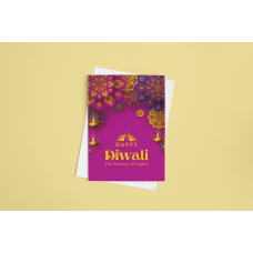Colourful Diwali card, Hindu Festival Card, Indian Festival Card, Personalised Diwali card, Deepavali Cards, Indian New Year, Diwali card