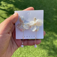Petal Drop Earrings | Bridal Earrings |Floral Dangle Earrings |White petal earrings | Bridesmaids Earrings | Summer Earrings |  Wedding Gift