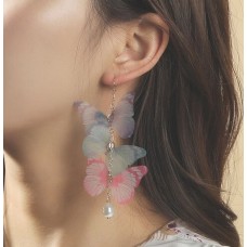 Butterfly Charm Drop Earrings, Delicate Butterfly Earrings, Birthday gift, Beautiful Butterfly earrings, Butterfly Earrings Dangle