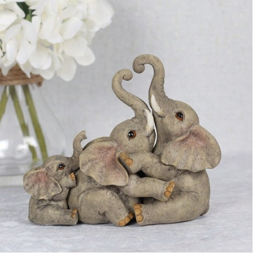 Family Elephant Statue, Special Gift for Parents, Family Hug, Gift for dad. Family Hugging Elephants