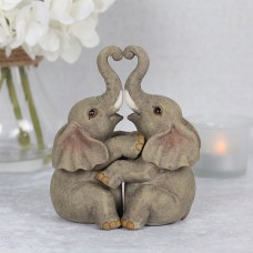 Embracing Love Elephants Couple statue - Great gift for Anniversary or wedding gift.