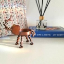 Elephant Tealight Holder made from recycling bicycle chain