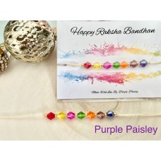 Stunning Rainbow Coloured Bead Bracelet! You've got this! Rakhi /Rakhri  Raksha Bandhan for Children Rakhri/ Adults Rakhri