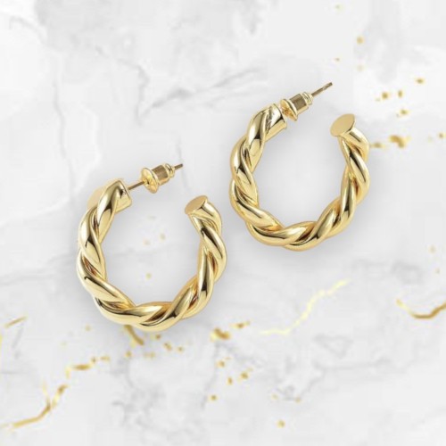 Twist Hoop Earrings