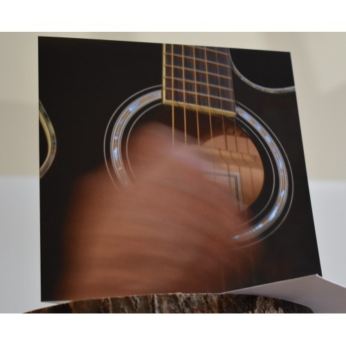 Guitar Greeting Card - Card for Guitarist - Musician - Blank Music card