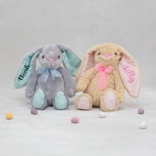 Personalised Bunny | plush customised bunny teddy | flower girl gift | childrens gift | baby keepsake