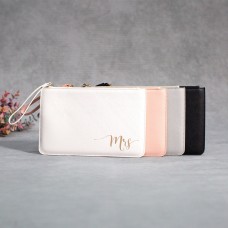 Personalised clutch bag | monogram wristlet | personalised gift | bride bag | bridesmaid present