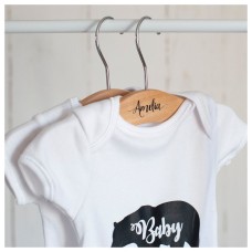 Personalised wooden baby hanger | wooden hanger | pageboy | flower girl | baby shower