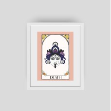 Tarot Art Print | Death Tarot Card Occult Kali print