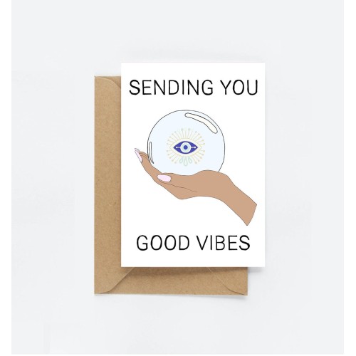 Greeting Card | Good Vibes | Thank You Thinking of You Lockdown Greeting Card