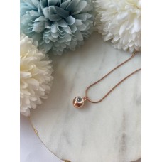 Rose Gold Evil Eye Necklace