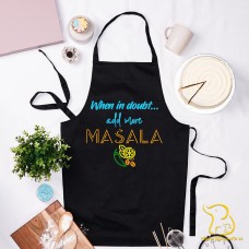 When In Doubt, Add More Masala Apron - Cooking, Kitchen, Utensils, Adult
