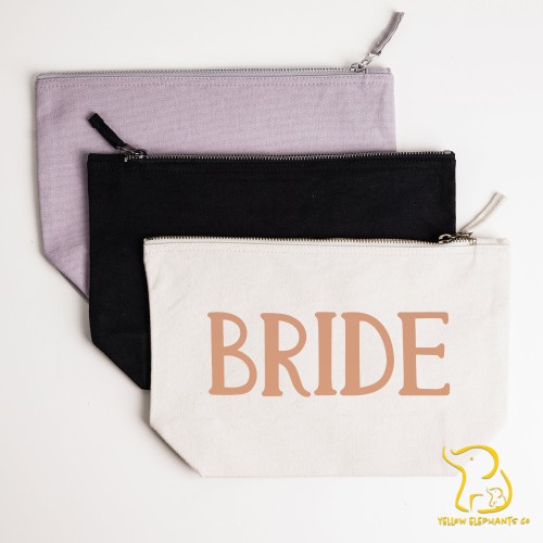 Bride Bag, Cosmetic Bag, Wedding, Bride, Bridesmaid, Gift, Make Up Brush Bag, Accessories