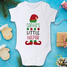 Santa's Little Helper Baby Bodysuit - Christmas