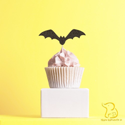 Bat Cupcake Topper, 23 colours available - Glitter / Metallic / Holographic / Mirror