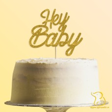 Hey Baby Cake Topper, 23 colours available
