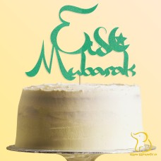Eid Mubarak Cake Topper, 23 colours available