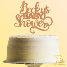 Custom Baby Shower Cake Topper, 23 colours available