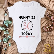 Daddy Is (Age) Today Baby Bodysuit (any relation)