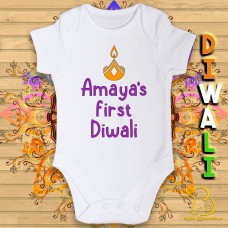 Custom First Diwali Baby Bodysuit