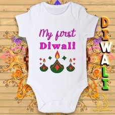 My First Diwali Baby Bodysuit
