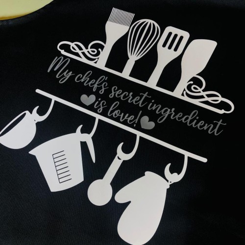 Custom Name Apron - Cooking, Kitchen, Personalised, Adult