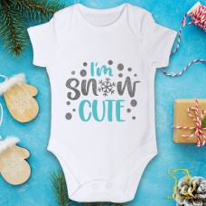 I'm Snow Cute Baby Bodysuit - Christmas