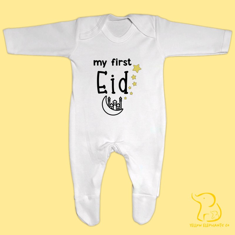 Custom First Eid Baby Sleepsuit - Personalised