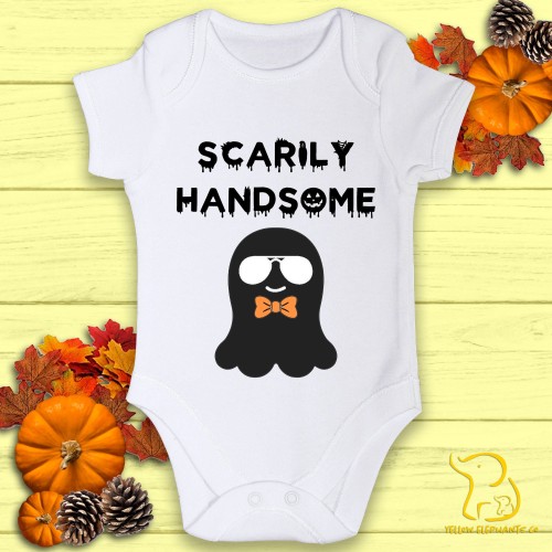 Scarily Handsome Baby Bodysuit, Halloween