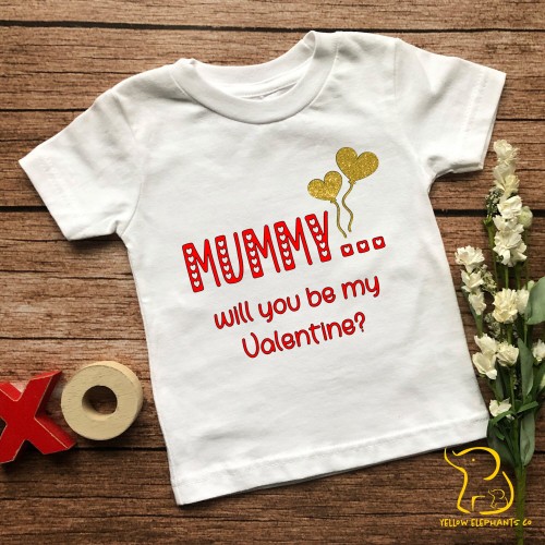 Mummy Will You Be My Valentine Children's T-Shirt (any relation) - Valentine's Day