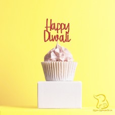 Diwali Cupcake Topper, 23 colours available - Glitter / Metallic / Holographic / Mirror
