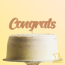 Congrats Cake Topper, 23 colours available, Graduation, Exams, Driving