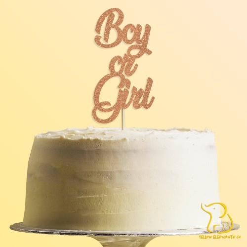 Boy or Girl? Cake Topper, 23 colours available, Gender Reveal, Baby Shower