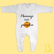 Mummy's Little Pumpkin Baby Sleepsuit - Halloween