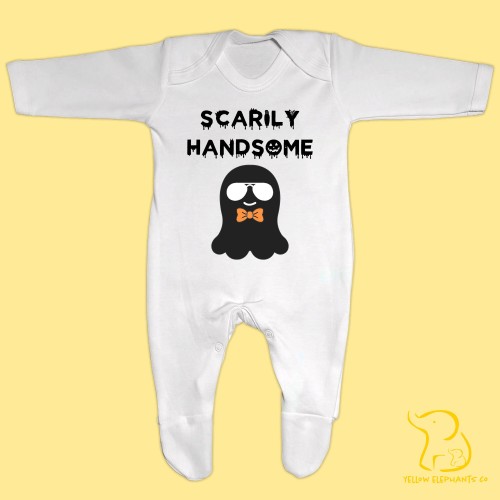 Scarily Handsome Baby Sleepsuit - Halloween