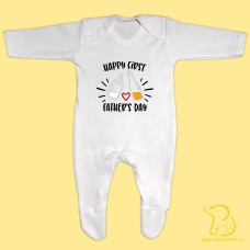 Happy First Father's Day Baby Sleepsuit