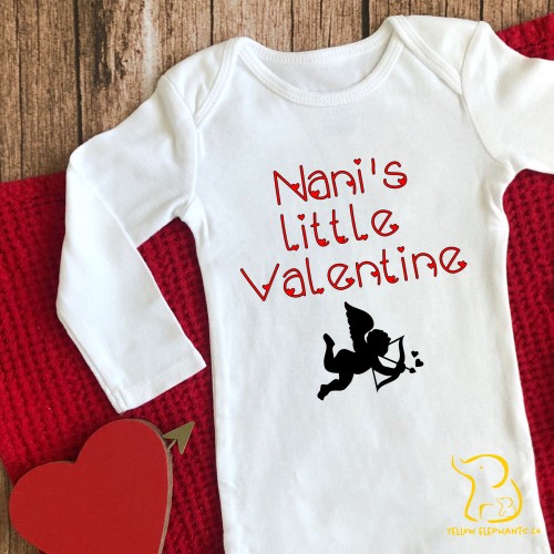 Bhua's Little Valentine Cupid Baby Sleepsuit (any relation) - Valentine's Day