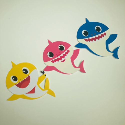 Baby Shark Cupcake Toppers