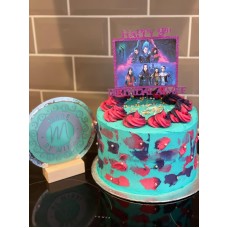 Descendants Cake Topper, Birthday, Optional Text