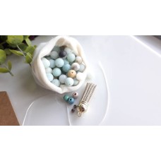 Duck Egg Dream Tasbeeh Kit (99 beads) with gift packaging - by Halo Kits (Islamic Gifts)