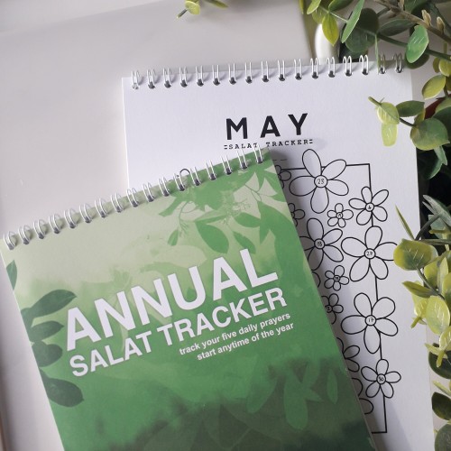 Annual Salat Tracker - Creative Daily Prayer Record | Islamic Gifts